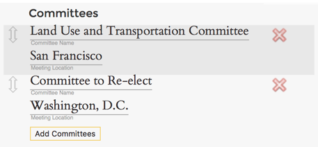 Example group repeating